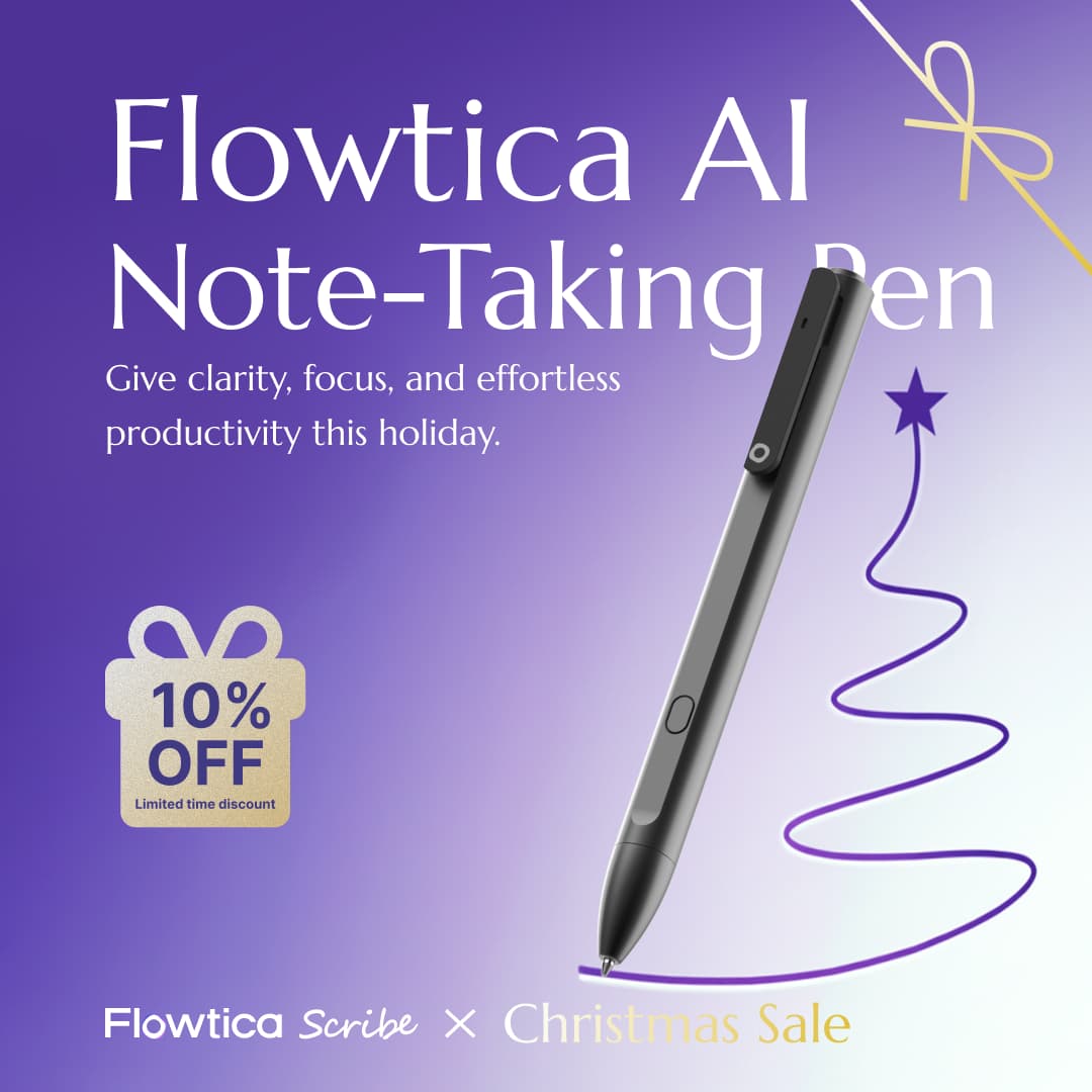 Flowtica Scribe AIペン Flowtica Scribe - The Intelligent Note-Taking Pen