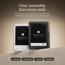 Flowtica Verso | E-ink AI Notetaker