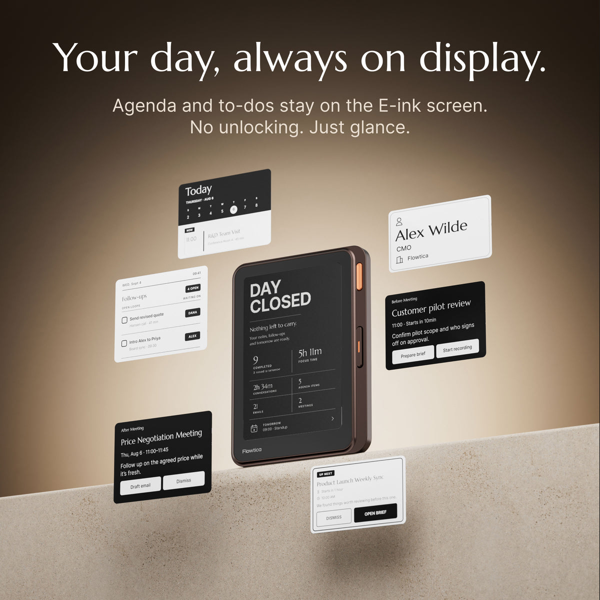 Flowtica Verso Reservation | E-ink AI Notetaker
