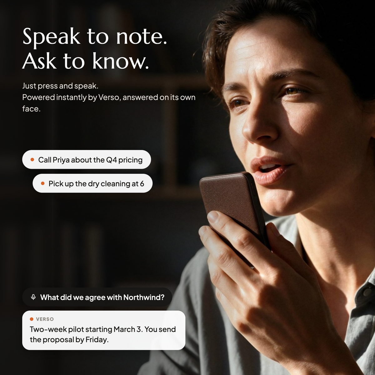 Flowtica Verso | E-ink AI Notetaker