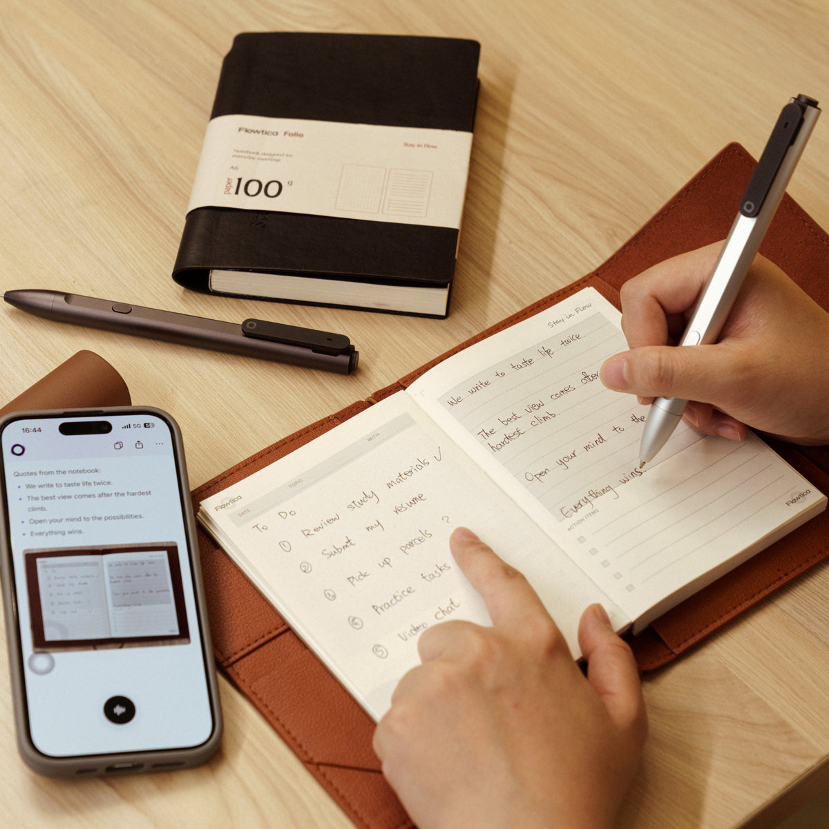 Flowtica Scribe Field Kit (Pen + Folio Notebook)