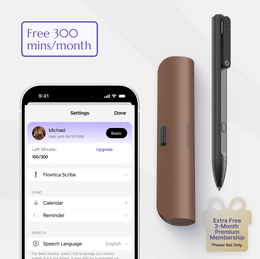 Flowtica Scribe smart pen for digital note-taking