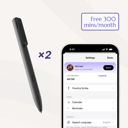 AI Pen Bundle | Flowtica Scribe Recording Pen Multi-Pack for Teams & Gifting