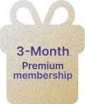 3-month premium membership