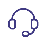 Customer support headset icon
