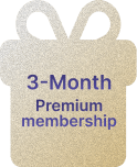 3-month premium membership