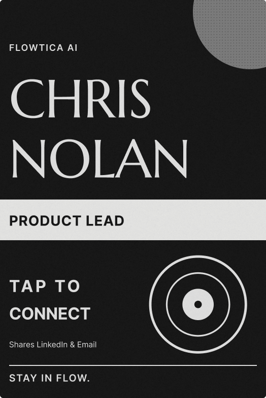 Verso displaying a digital business card