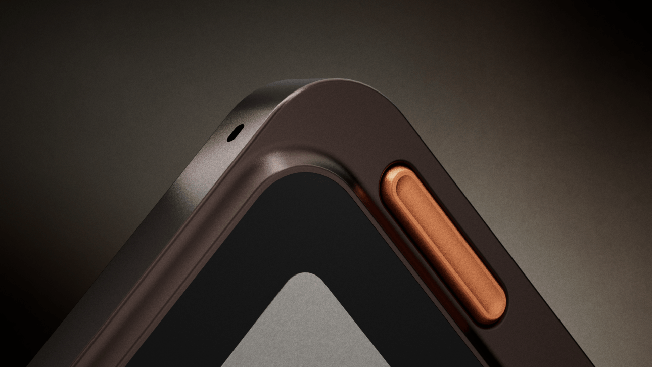 Close-up of the Verso aluminum frame